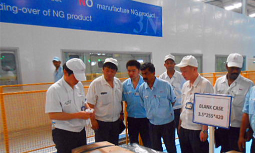上海、南昌工厂与海立印度开展质量交流和工厂互查活动